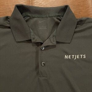 Nike NetJets Men’s Polo Shirt - 100% Polyester - Size Large
